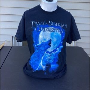 Trans-Siberian Orchestra Concert Winter Tour 2015 Mens Size large Wolf T Shirt